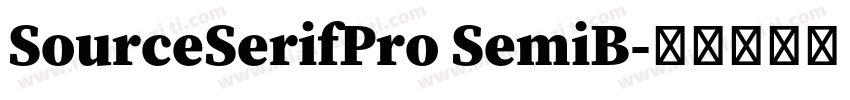 SourceSerifPro SemiB字体转换